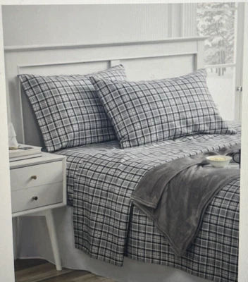 Juego de sábanas de microfibra suave de 3 piezas Traditions Collection con tiro - tamaño doble NUEVO Foto 1 de 4