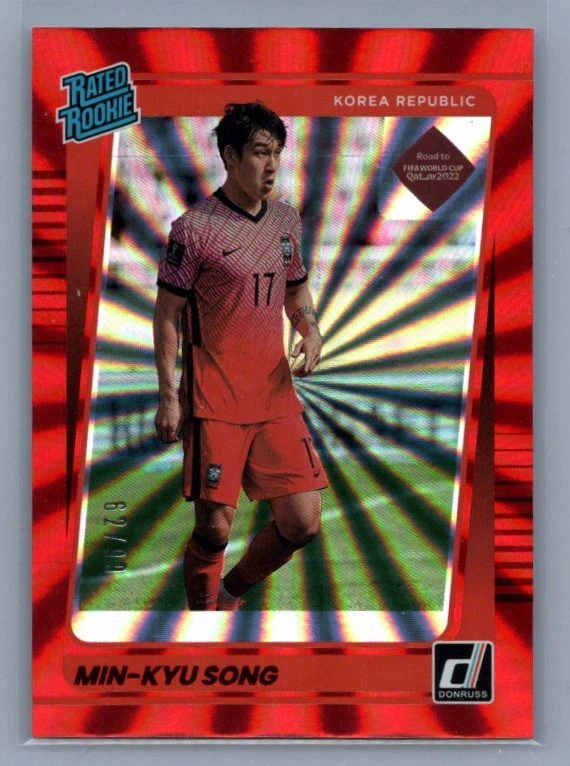 2021-22 Donruss #189 Min-kyu Song Holo Red Laser RC /99 KOREA