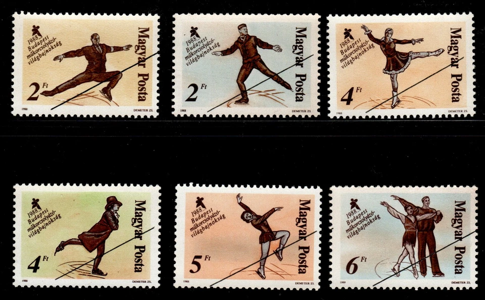 HUNGARY - 1988.SPECIMEN -   World Figure Skating Championships,Budapest Cpl.Set - Image 1 of 1