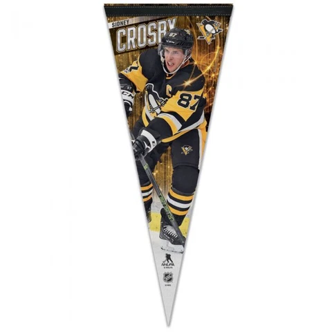 SIDNEY CROSBY PITTSBURGH PENGUINS PREMIUM QUALITY PENNANT 12"X30" BANNER Cover