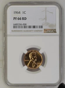 1964 Lincoln 1c, NGC Certified PF 66 RD, 064 - Picture 1 of 2