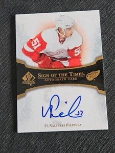 2007-08 UD SP AUTHENTIC VALTTERI FILPPULA ST-VF SIGN OF THE TIMES AUTO AUTOGRAPH - Picture 1 of 2