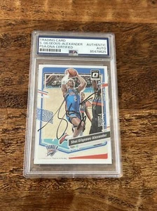Tarjeta óptica firmada por IP Shai Gilgeous-Alexander PSA DNA losa Thunder autografiada - Imagen 1 de 2