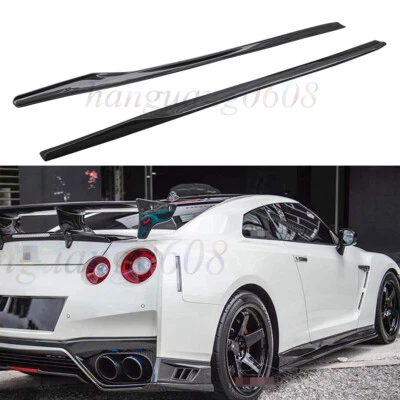Fibra de carbono estilo VRS para Nissan GT-R R35 2017-23 OE faldones laterales labio de extensión Foto 1 de 4
