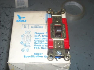 Eagle 2221B   20amp Brown Single Pole   Lot of 10 - Picture 1 of 2