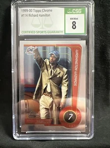 1999-00 Topps Chrome Richard Hamilton Rookie #114 CSG 8!! NM/Mint!! - Picture 1 of 2