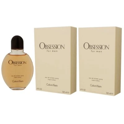 Calvin Klein Obsession for Men Man 2 x 125 ml Eau de Toilette EDT Set