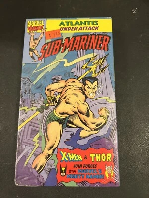 Sub-Mariner - Atlantis Under Attack VHS X-men Thor Marvel Video Animated NEW - Image 1 of 4