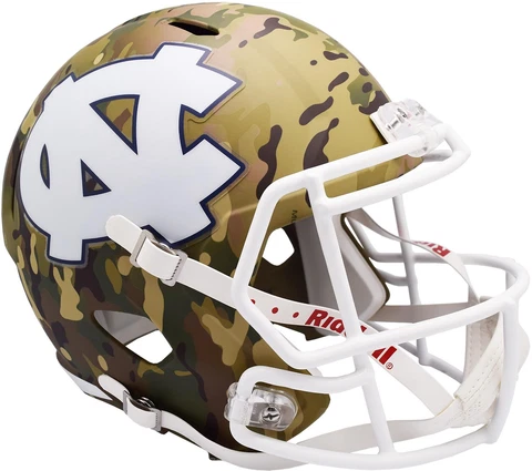 North Carolina Tar Heels Riddell Camo Alternate Speed Helmet Cover