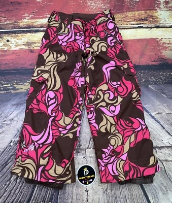 Calça de neve Burton meninas snowboard esqui pequena 5/6 açúcar e especiarias dryRide impermeável - Imagem 1 de 4