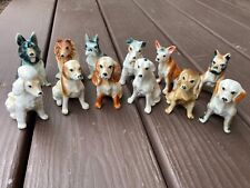Vintage Porcelain 3" Figurine Dogs: Shepherds, Spaniel, Beagle, Poodle, +More