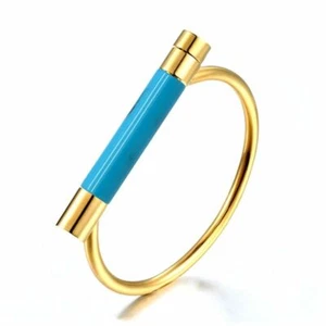 1pc Interchangeable Resin Bracelets Shackle Screw Bangles Bracelet Women's Fashi - Picture 1 of 20