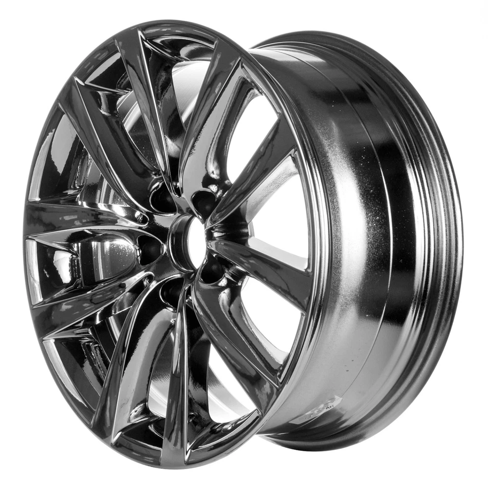 19x8.5 10 Spoke Refurbished Front Aluminum Wheel PVD Dark Chrome 560-71416 - Image 1 of 1