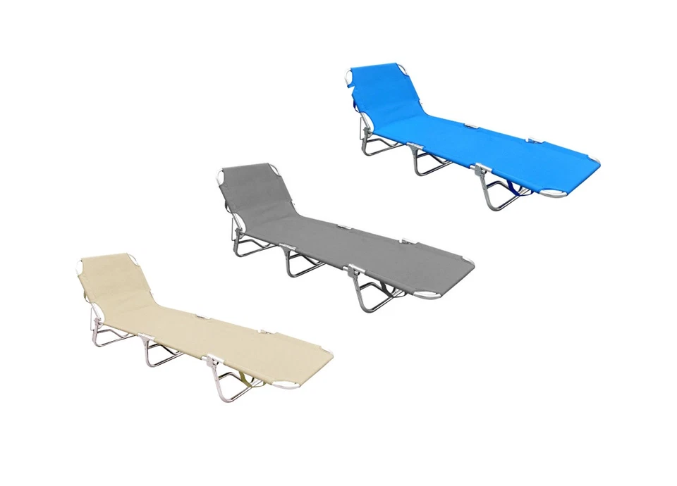 Lettino Pieghevole Sdraio Spiaggia Da Giardino Beach Reclinabile Buenos Aires - Immagine 1 di 1