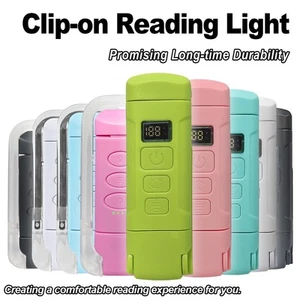 USB Recargable LED Libro Luz Decorativa Clip Lámpara Dormitorio Plegable Brillo - Imagen 1 de 11