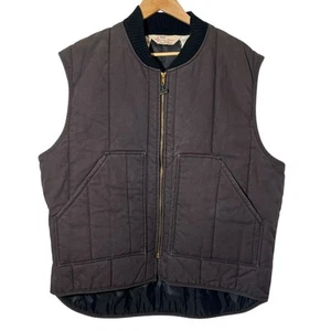 Chaleco Vintage Walls Blizzard Pruf EE. UU. Cremallera Hombres XL Acolchado Forrado Chaqueta Marrón - Imagen 1 de 6