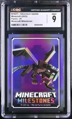 9/14/11 Adventure Milestones #1 Minecraft Milestones Panini CGC Mint 9 - Image 1 of 2