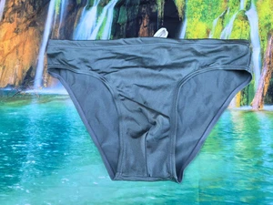 Vintage ISLANDER Men’s High Cut Swim Briefs Lined 90's Gray Large 36-38 - Picture 1 of 6