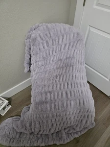 Manta Milan Minky púrpura ciruela azúcar - Imagen 1 de 2