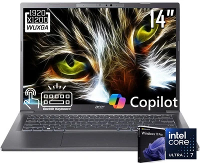 NUEVO Portátil Acer Aspire 14 WUXGA IPS Touch AI Core Ultra 7 258V 32GB 2TB SSD Foto 1 de 4