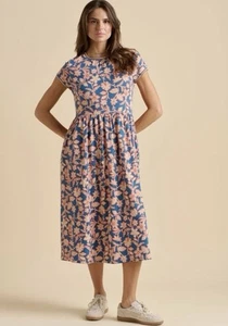 Vestido Brakeburn Midnight Garden 100% Algodón MIDI Talla 18 Totalmente Nuevo - Imagen 1 de 4