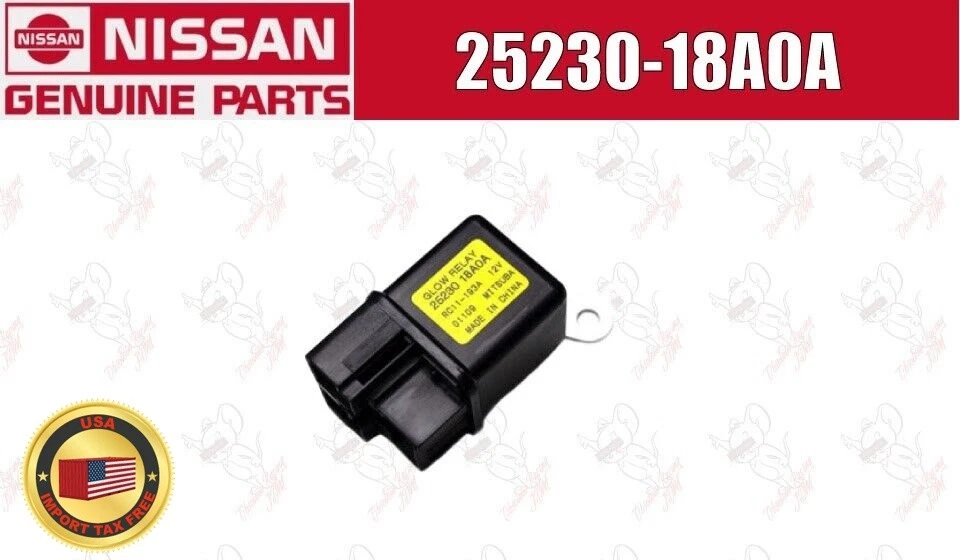 Relé de bujías incandescentes Nissan Patrol GQ Y60 25230-18A0A genuino OEM Foto 1 de 4