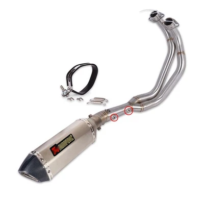 Slip-on Exhaust System for Yamaha <T-07 FZ07 XSR700 2025 2026 Header Muffler Tip - Image 1 of 4