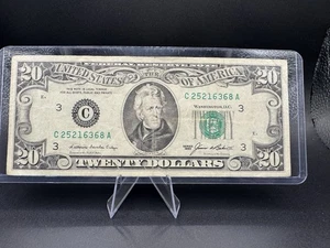💵 1985 $20 Jackson Note C25216368A 💚 Old Style Federal Reserve Bill Circulated - Picture 1 of 2