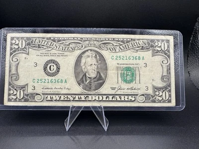 💵 1985 $20 Jackson Note C25216368A 💚 Old Style Federal Reserve Bill Circulated - Image 1 of 2