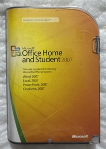 Microsoft Office 2007 Home & Student OEM Disc & Product Key With Case Free Ship - Picture 1 of 10