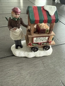 Lemax Type Roasted Chestnuts Miniature Christmas Figure - Picture 1 of 5
