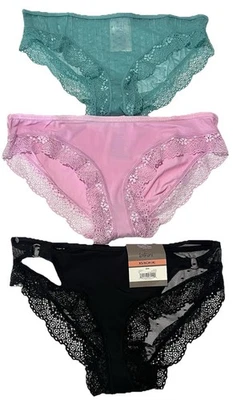 Paquete de 3 bragas de bikini Secret Treasures talla XS/4 NUEVAS CON ETIQUETAS Foto 1 de 4