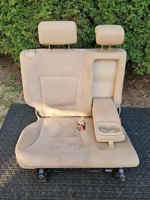 2002-2006 Honda CR-V Cloth Rear Seat with Armrest, Headrest & Cup holders - Image 1 of 4