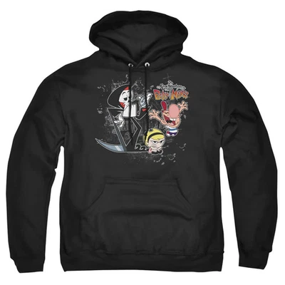 Sudadera con capucha negra Billy &amp;Amp; Mandy Splatter Cast para hombre Foto 1 de 4