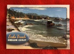 Oregon Postcard Ecola Beach on Haystack Rock and Cannon Beach NEW Unposted - Picture 1 of 3