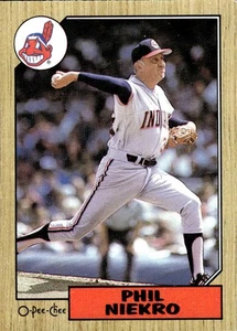 1987 O-Pee-Chee Phil Niekro - Picture 1 of 2