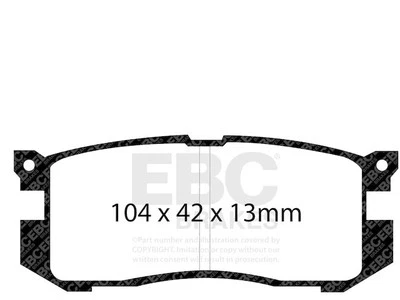 Rear Brake Pad Set For 1988-1992 Mazda 626 1989 1990 1991 VV172XP - Изображение 1 из 3