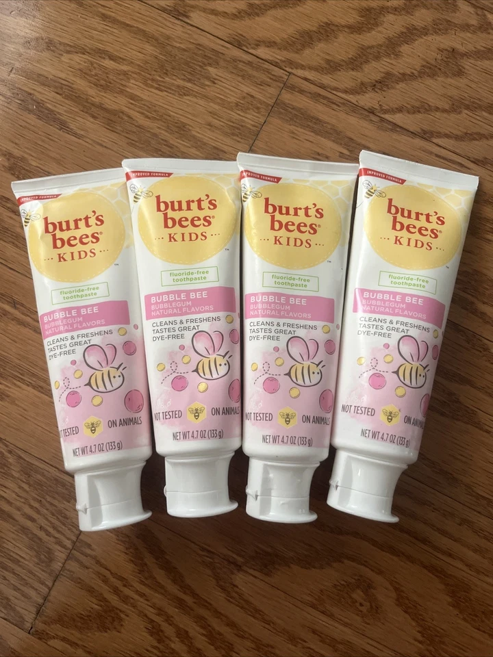 Pasta de dientes Burt's Bees Kids sin flúor chicle 4,7 oz Foto 1 de 2