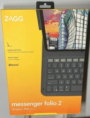 ZAGG Messenger Folio 2 Keyboard Folio/Case - Black - Image 1 of 4
