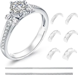 Medidores de anillos para anillos sueltos, ajustador de tamaño invisible, protectores para... - Imagen 1 de 6