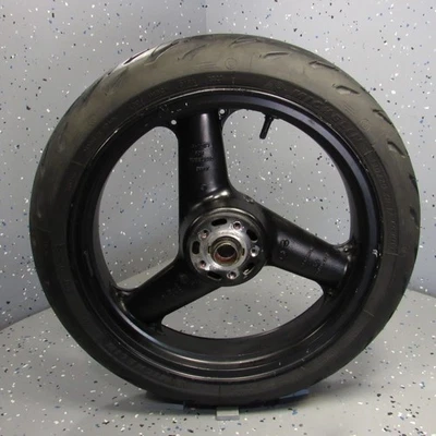 Rueda delantera RECTA ~ Conjunto de llanta Frt. con neumático 99-05 ZRX1100 ZRX1200R ZRX1200 Foto 1 de 4