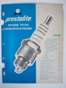 Prestolite Spark Plug Specifications Catalog, Global Mfg Global Mfg. alt,start.o - Bild 1 von 9