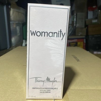 WOMANITY by Thierry Mugler 2.7oz EDP Refillable Spray Women. SEALED/AUTHENTIC Foto 1 de 4