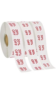 SSWBasics Self-Adhesive Discount Label Kit- Self Adhesive Size Stickers - Picture 1 of 1