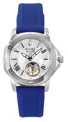 Bulova Marine Mother Of Pearl Dial Automatic Casual Women's Ladies Watch 96L324 - image 1 of 4