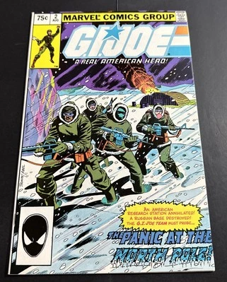 G. I. JOE #2  MARVEL COMICS (1982) FN+ Second Print Bg14 - Image 1 of 3