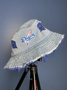 Blue Denim LA Dodgers Bucket Hat Vintage Unisex Cap New With Tags. - Picture 1 of 1