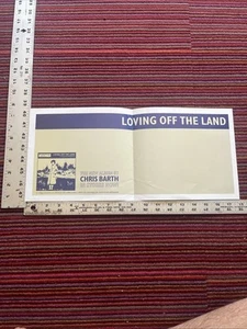 CHRIS BARTH “LOVING OFF THE LAND” RARE CD/LP PROMO POSTER - Picture 1 of 2