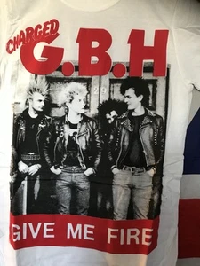 GBH GIVE ME FIRE t.shirtHard Core Punk Metal sizes Sm,Med,lrg,xl available!👊🏻 - Picture 1 of 3