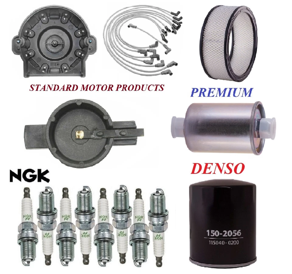 Kit de ajuste filtro tampa velas de ignição fio para Chevrolet G20 V8 5.7L 1987-1991 - Imagem 1 de 1